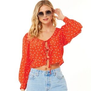 Levi’s Tie Front Blouse